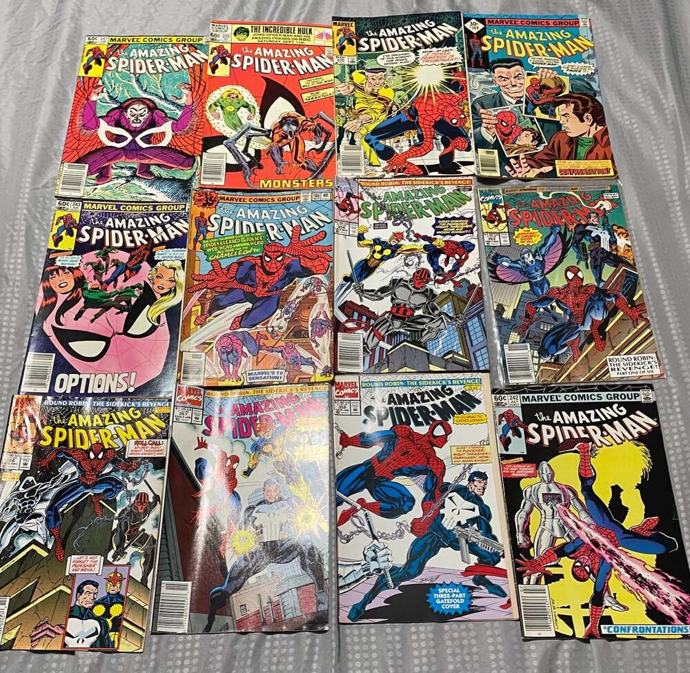 The Amazing Spider-Man Comic Book Lot Issues:186,169,235,241-243,246, 353-358